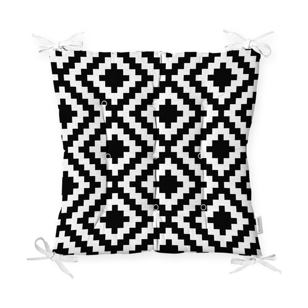 Pernă pentru scaun Minimalist Cushion Covers BW Geometric, 40 x 40 cm