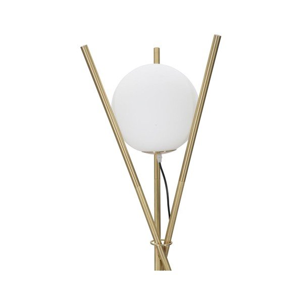 Lampadar alb-auriu cu abajur din sticlă (înălțime 155 cm) Glamy – Mauro Ferretti-image-1