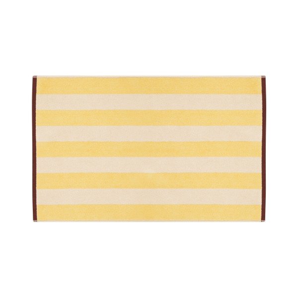 Covoraș de baie galben din material textil 50x80 cm Gobo – noo.ma