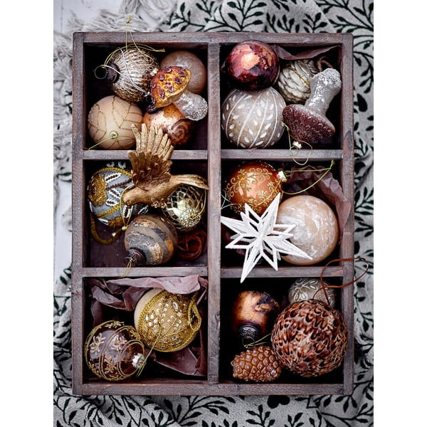 Glob de Crăciun din sticlă ø 8 cm Ciri – Bloomingville-image-2