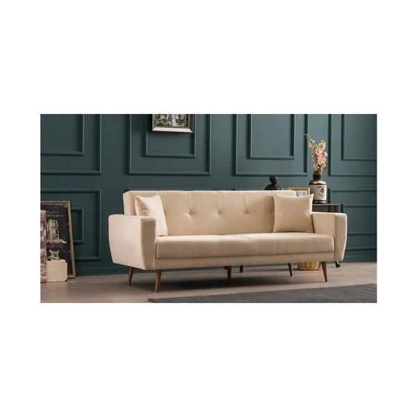 Canapea extensibilă Vivalde, crem-image-2