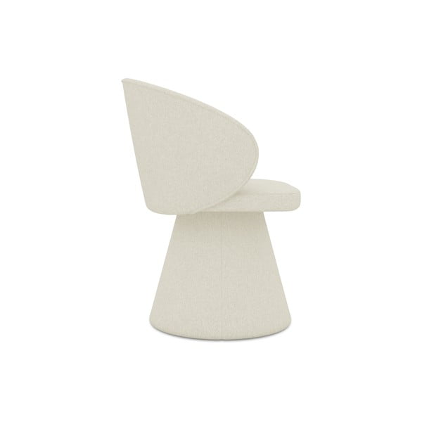 Scaun de sufragerie crem tapițat Uala – Makamii-image-2