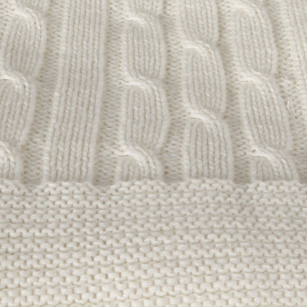 Pătură din bumbac Homemania Decor Softy, 130 x 170 cm, alb-image-1