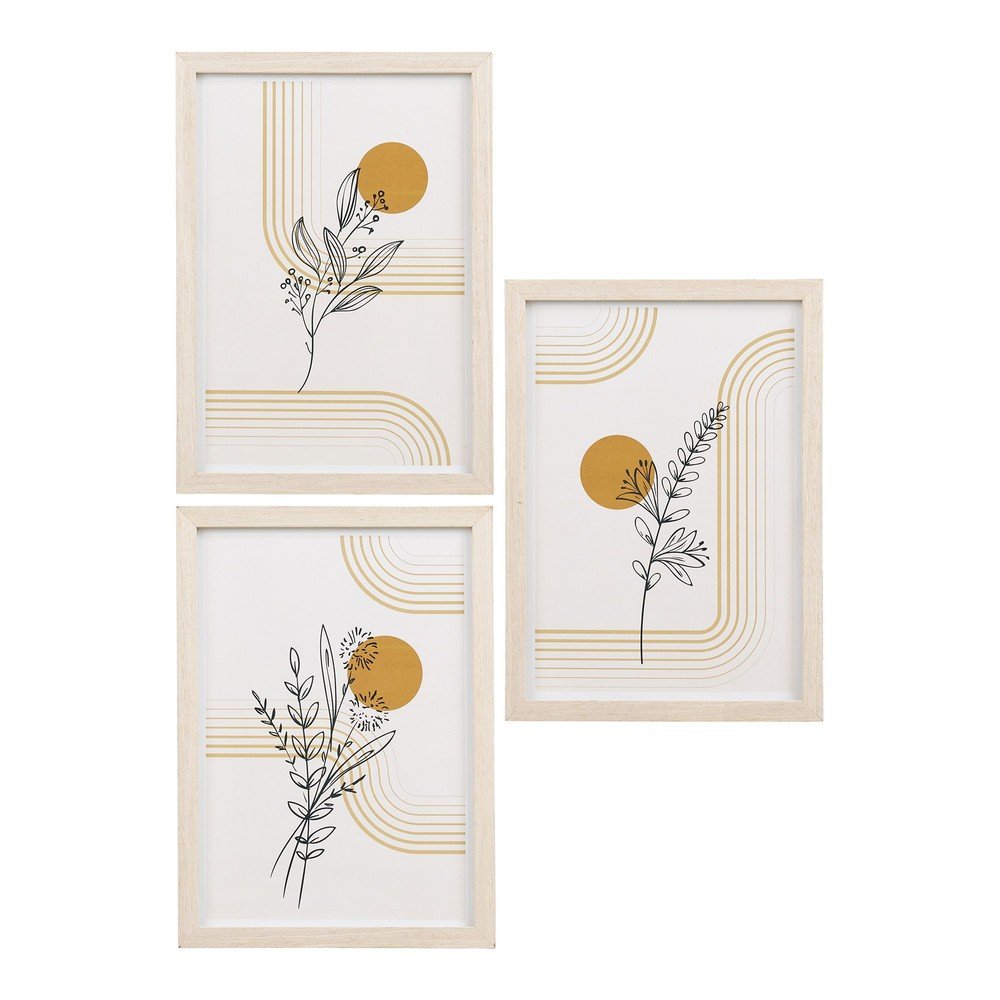 Rame Ã®n culoare naturalÄdeschisÄde agÄu0083Èu009Bat 3 buc. 21x30 cm Madison âu0080House Nordic