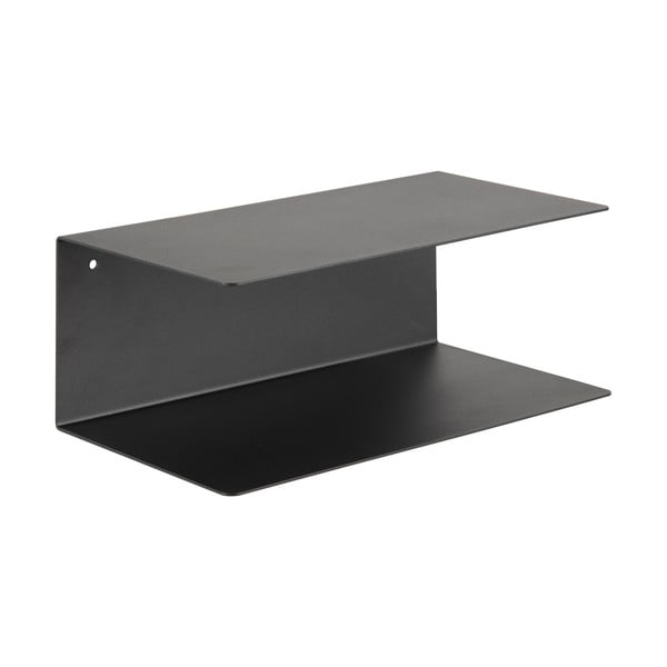 Raft dublu de perete din metal Actona Joliet, lățime 35 cm, negru-image-2