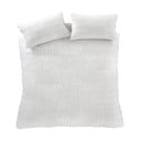 Lenjerie  albă pentru pat de o persoană 135x200 cm Seersucker - Catherine Lansfield