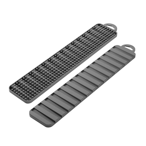 Scurgător de vase gri din plastic 42x8 cm Gravity – Metaltex