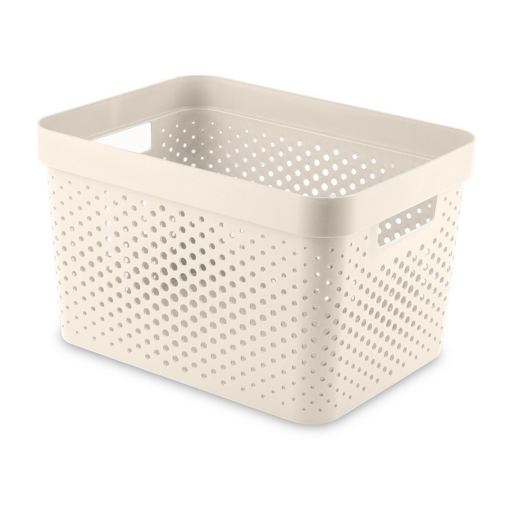 Coș de depozitare din plastic 27x36x22 cm Infinity Dots – Curver