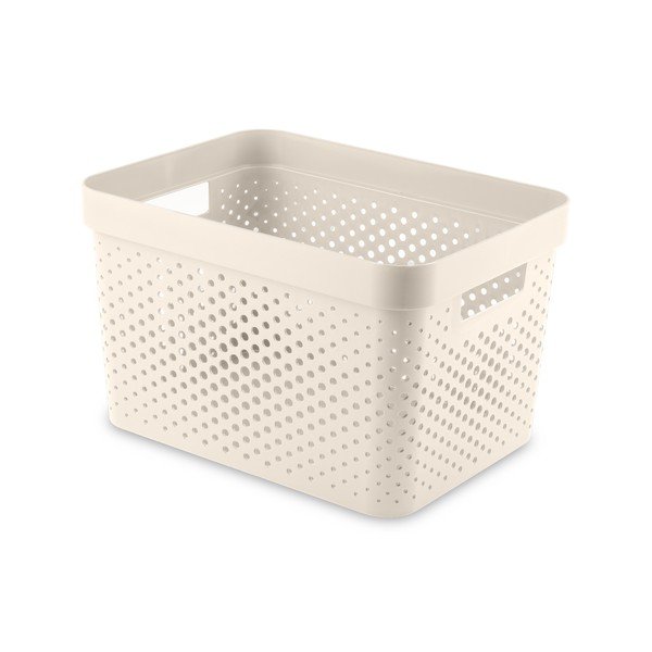 Coș de depozitare din plastic 27x36x22 cm Infinity Dots – Curver