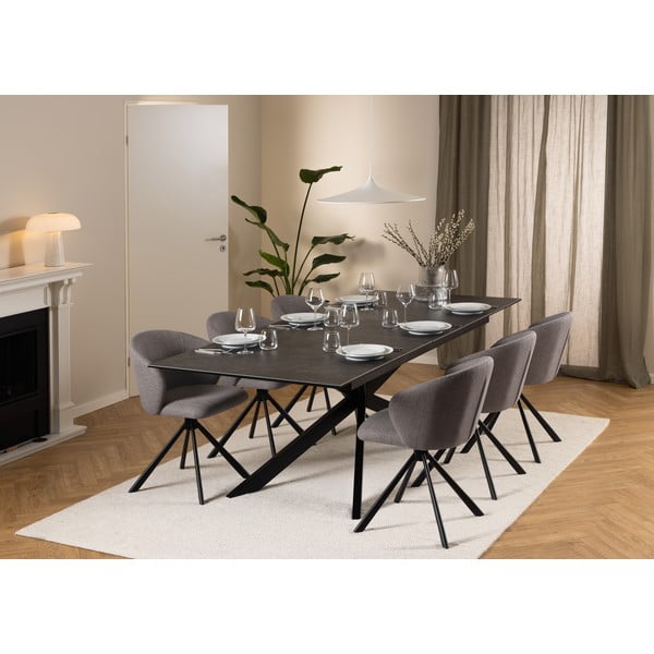 Masă de dining extensibilă din ceramică 100x240 cm Irwine – Actona-image-2