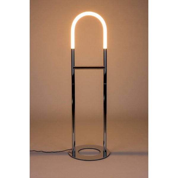 Lampadar argintiu LED cu intensitate reglabilă (înălțime 135 cm) Arch – Zuiver-image-1