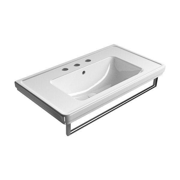 Chiuvetă albă din ceramică 90x50 cm Classic – Sapho-image-2