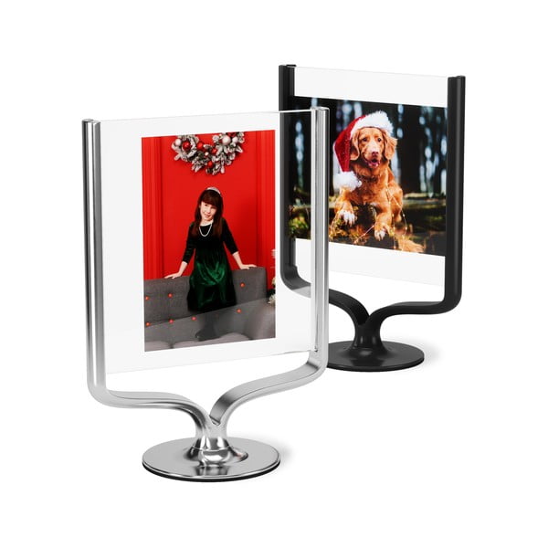 Ramă foto argintie de masă  din metal 18x25 cm Wishbone – Umbra-image-3