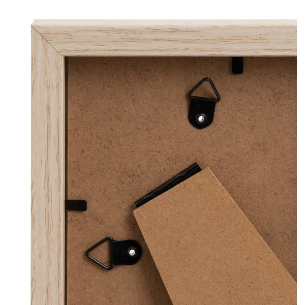 Ramă foto în culoare naturală cu picior de susținere, de agățat 12,5x17,5 cm Sencillo – Casa Selección-image-2