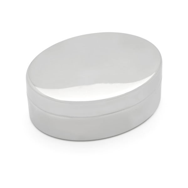 Cutiuță pentru dinți de lapte argintiu-lucios din metal 5x4x2 cm Woezel & Pip – Zilverstad