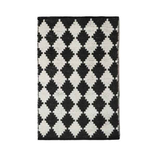 Covor, negru-alb, TJ Serra Diamond, 60 x 90 cm