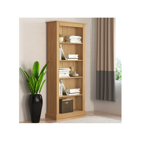 Bibliotecă în culoare naturală din lemn de pin 181x31 cm Mille – Støraa-image-2