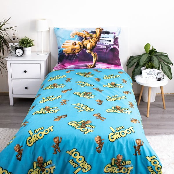 Lenjerie de pat pentru copii din bumbac pentru pat de o persoană 140x200 cm Groot – Jerry Fabrics-image-3