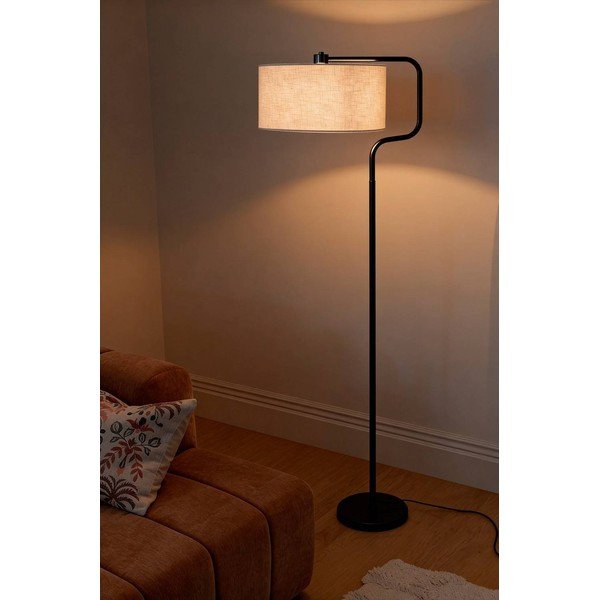 Lampadar negru/crem din material textil (înălțime 160 cm) Josho – Ellos Home-image-1