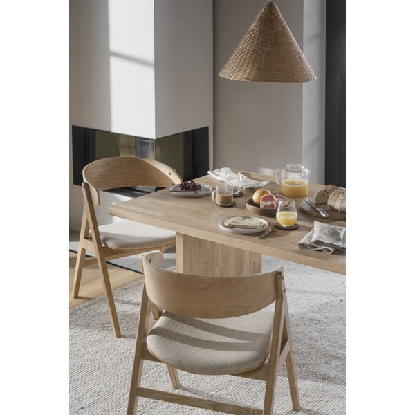 Scaune de dining în culoare naturală 2 buc. Waterton - Rowico-image-1