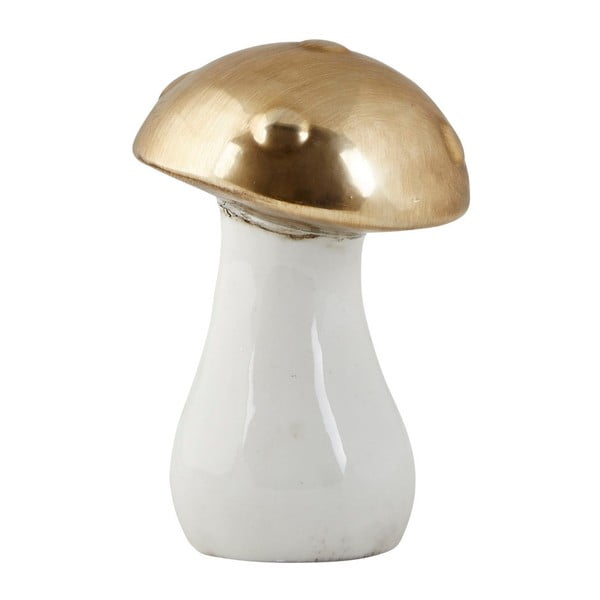 Ciupercă decorativă din ceramică KJ Collection 155 mm, auriu