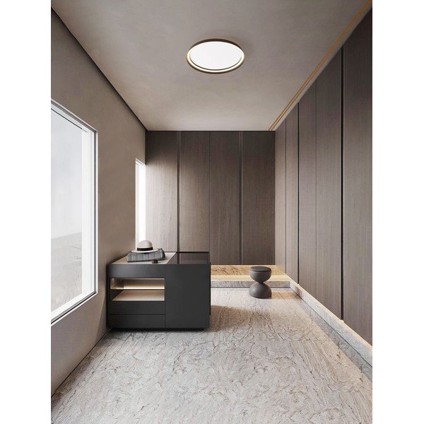 Plafonieră maro LED cu intensitate reglabilă din aluminiu Ormi – Nova Luce-image-1