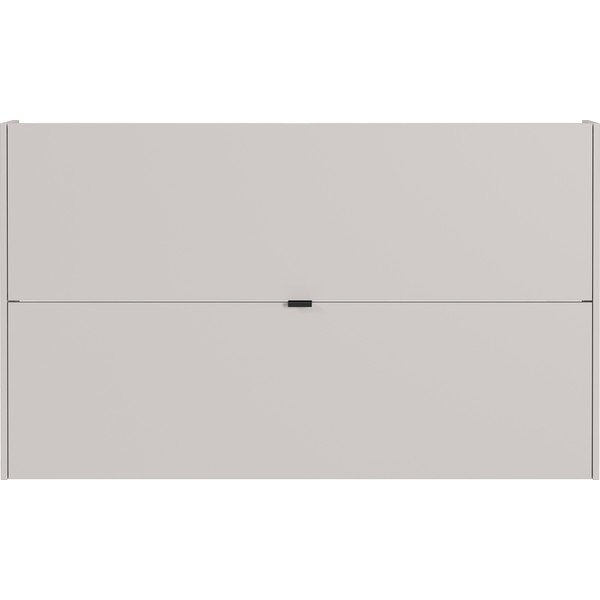 Pantofar crem cu deschidere înclinată/suspendat cu aspect de lemn de stejar 140x83x18 cm Ameca – Germania-image-2