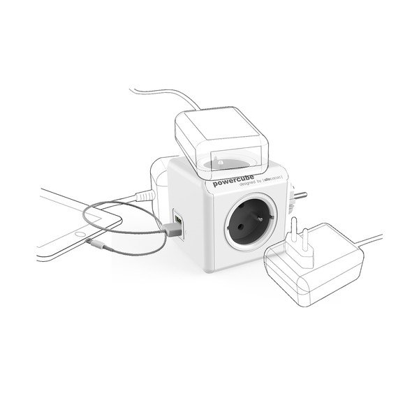 Priză 12 cm PowerCube Original USB – Cubenest-image-2