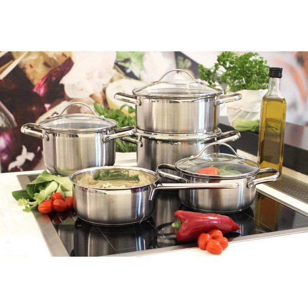 Set de vase pentru gătit 9 buc. din oțel inoxidabil Horizon – ELO-image-3