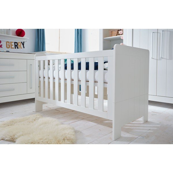 Pat pentru copii Pinio Calmo, 120 x 60 cm, alb-image-1