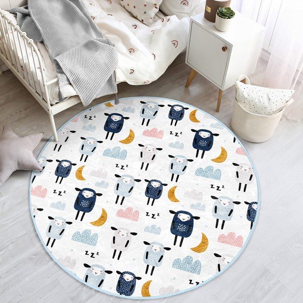 Covor pentru copii alb ø 120 cm Comfort – Mila Home-image-4