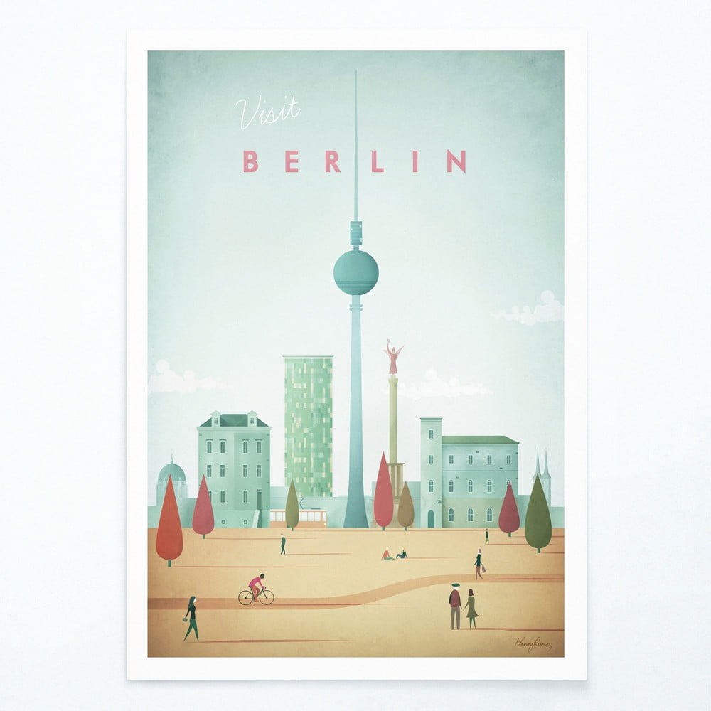 Poster Travelposter Berlin, 50 x 70 cm