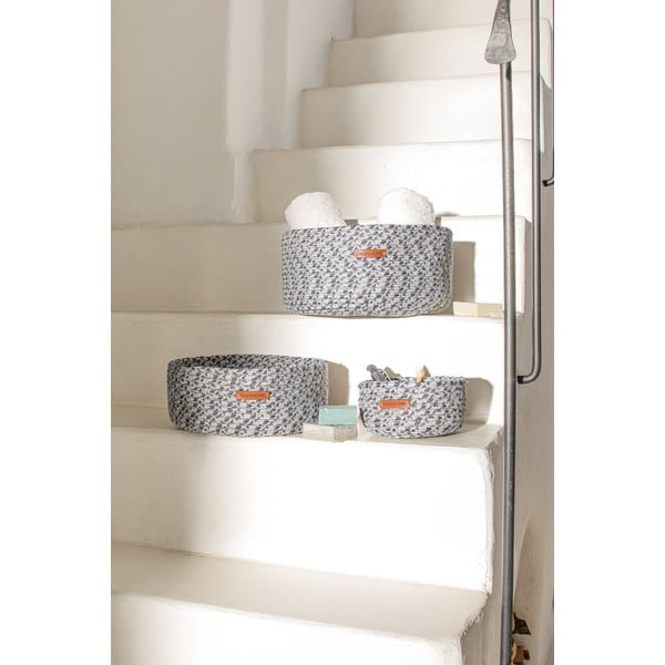 Coș de depozitare pentru baie din material textil – Mioli Decor-image-2
