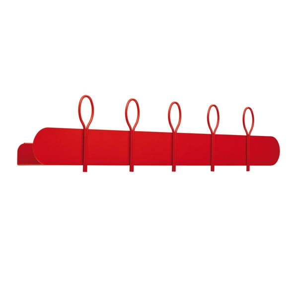  Cuier de perete cu 4 cârlige MEME Design Balloon, roșu