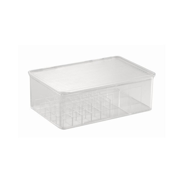 Organizator InterDesign Clarity Lipstick & Cosmetic Box, 27,5x18,5x9,5 cm-image-1