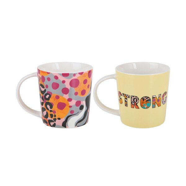 Căni din porțelan 2 buc. 380 ml Be Fierce – Maxwell & Williams-image-1