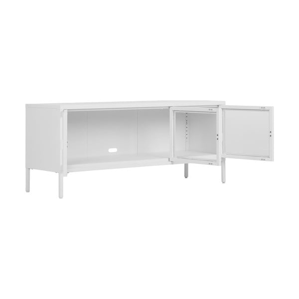 Comodă TV albă din metal 130x55 cm Brisbane – House Nordic-image-3
