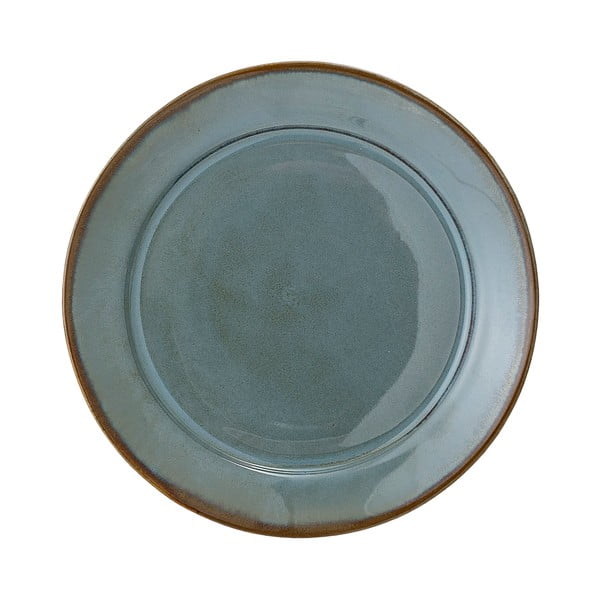 Farfurie de desert din gresie ceramică Bloomingville Pixie, ø 20 cm, verde-maro