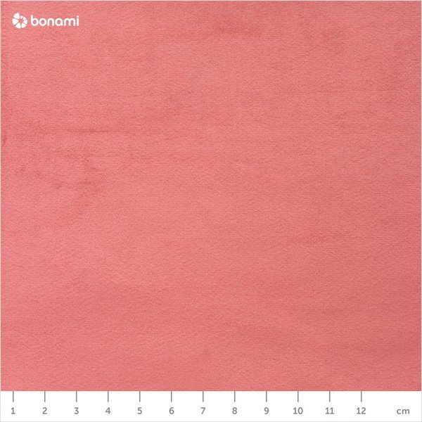 Puf cu husă din catifea Actona Doria, ⌀ 60 cm, roz coral-image-4