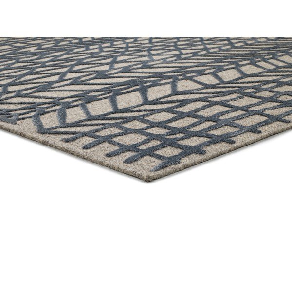 Covor albastru-bej 230x160 cm Cata - Universal-image-2