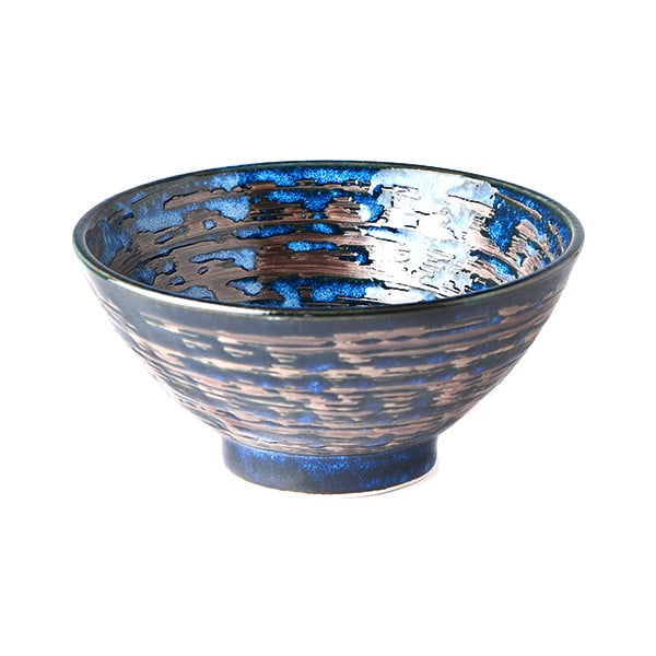 Bol din ceramică MIJ Copper Swirl, ø 16 cm, albastru