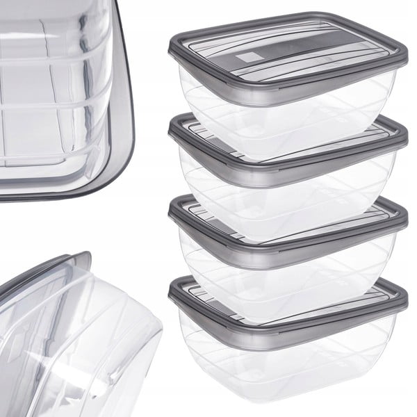 Caserole 4 buc. pentru mâncare Vedo – Curver-image-1