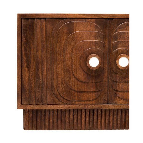 Comodă în culoare naturală închisă din lemn de mango 40x75x116 cm Sangar – Premier Housewares-image-4