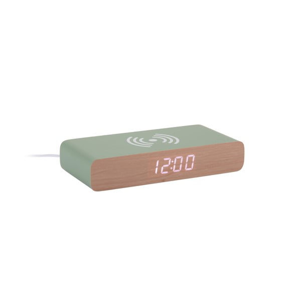 Ceas deșteptător digital cu încărcător wireless Retro Flat LED – Karlsson