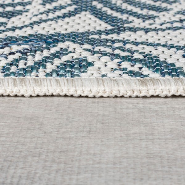 Covor pentru exterior și interior verde/albastru 200x290 cm Bella Leaf – Flair Rugs-image-4