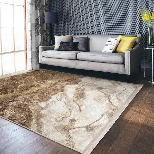 Covor bej de tip traversă 80x200 cm – Mila Home-image-4