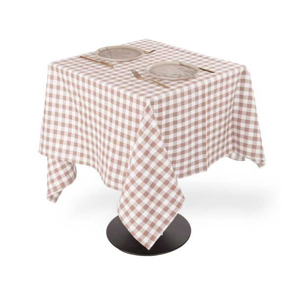 Față de masă din bumbac 150x150 cm Gingham – Tiseco Home Studio