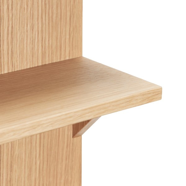 Raft în culoare naturală etajat cu aspect de lemn de stejar 40 cm Straight – Hübsch-image-4