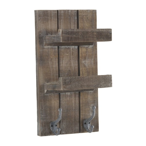 Raft din lemn pentru perete cu 2 cârlige Geese Sencil