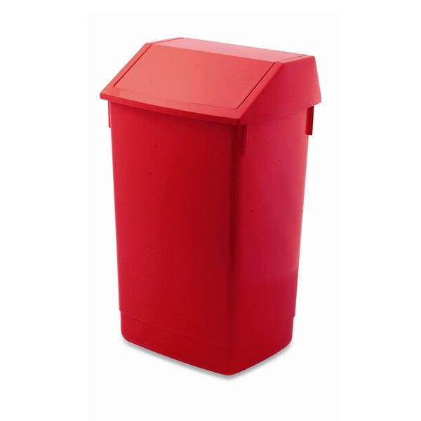 Coș de gunoi cu capac pe balamale Addis, 41 x 33,5 x 68 cm, roșu